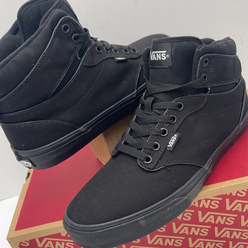 Vans WMNS Black High-Top Sneakers Atwood Hi (Canvas) Black/Black
VN0A38BV186 - Picture 10 of 16